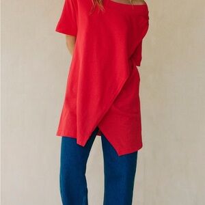 Free People Beach Red Women's Top